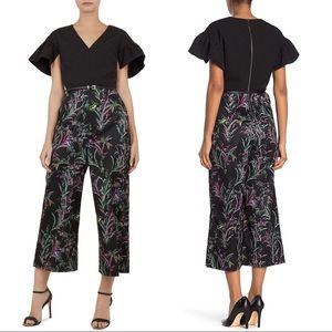 Ted Baker Darcy Fortune Print Wide Leg Jumpsuit 10